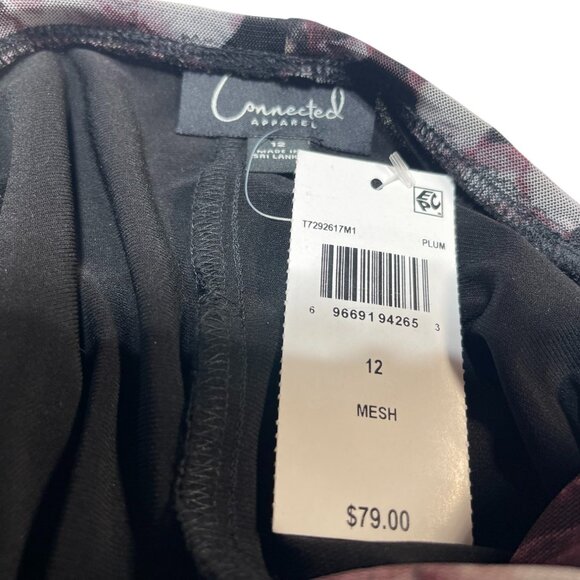 NWT Connected Apparel Floral Print High-Low Maxi Dress Size 12 - Picture 2 of 12